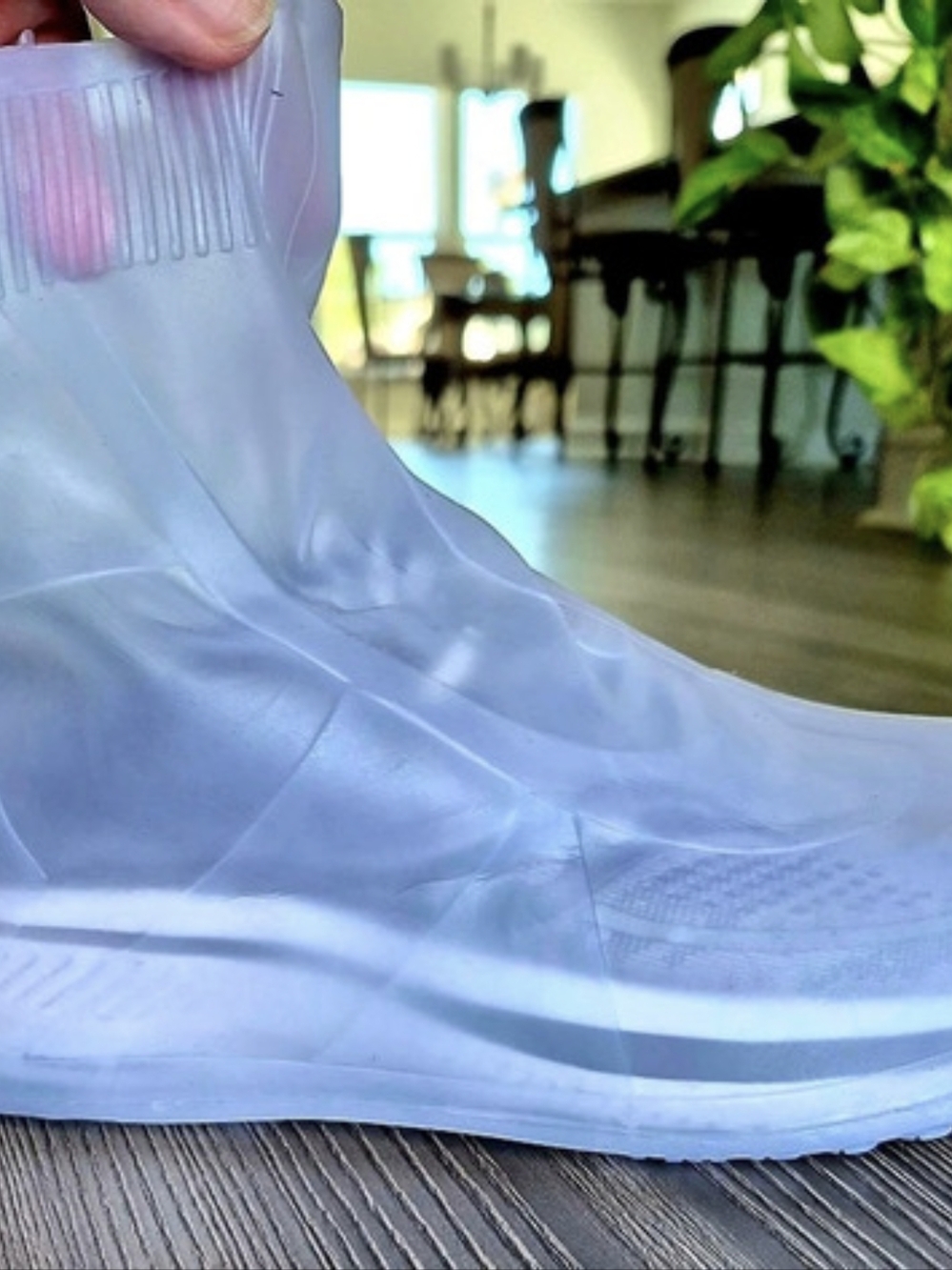 Translucent Waterproof Rain Shoe Covers - Overshoes - XL